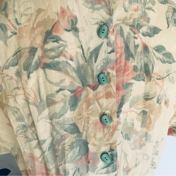 v i n t a g e :: Pastel Floral Romantic Cottagecore ILGWU Dress - Picture 6 of 14